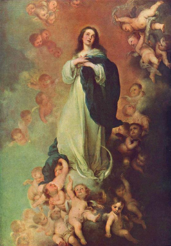 Bartolome Esteban Murillo Erscheinung der unbefleckten Maria oil painting picture